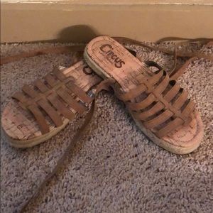 Circus by Sam Edelman tie up sandals